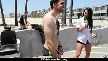 Preview 1 of Chunky Boy Banning Mom Big Movie - Slutty amateur babe is paid cash from some crazy public sex 7
