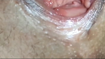 Preview 1 of Family Sleepover - Stretched his wife&#039_s ass with his fingers and entered the anal with a big dick
