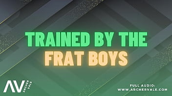 Preview 3 of Bi Threesome Pov - Alpha Male Frat Boys&#039_ Faggot Sex Slave [M4M Audio Story]
