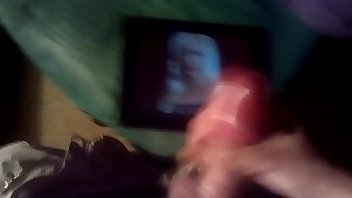 Preview 3 of Chubby Cheeks Sex - Quick Hot Jerking Action &amp_ Painting her Sexy Hot Face with my Milky Creamy Cum