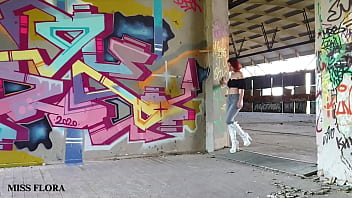 Preview 1 of Xxxnx World - Walking and Teasing in My White Boots