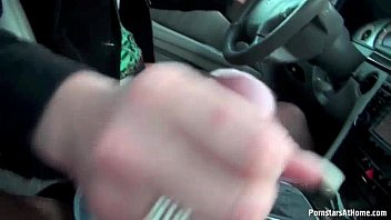 Preview 2 of Zareen Khan Fuckedcom - Celine Noiret Blow her man in the car