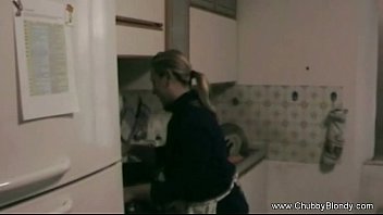 Preview 1 of Black Gril Gril Sex - Blow Me Ciao In The Kitchen