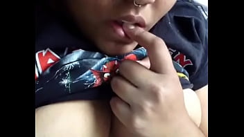 Preview 1 of Harmony Reigns Step Daughter - 19 year old Emily playing with her tits