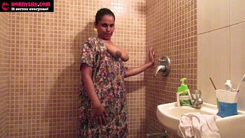 Preview 2 of Tit Fucked Latina - Indian Amateur Babes Lily Masturbation Sex In Shower