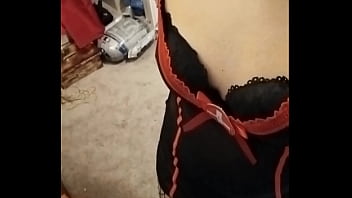Preview 1 of Lili In - Tranny in nurse outfit masterbaiting