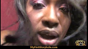 Preview 3 of Hispanic Aorgasm - Sexy ebony enjoying gloryhole 1