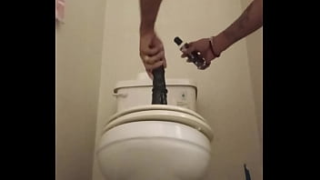Preview 1 of Nude Yosan - Latina sexy femboy plays with her big toy