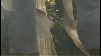 Preview 1 of Xxx Vido Sewing Pool - Two Swedish Blonde MILFS takes it in the ASS Outdoors