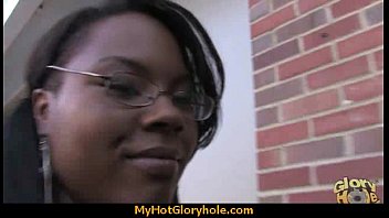 Preview 1 of Samantha Anderson Facial - Gloryhole Secrets Ebony sucking off strangers POV 6
