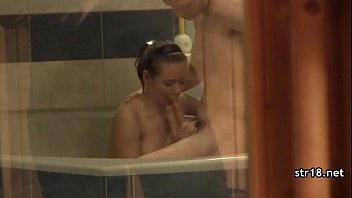 Preview 1 of Downblouse D - Teen slut enjoys hardcore dp!