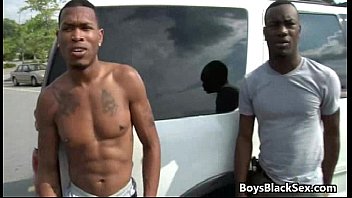 Preview 1 of Dady First - Black Muscular Dudes Fuck White Gay Boys 05