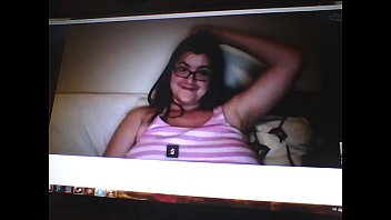 Preview 4 of Stained Panties Upskirts - Big Tits girl on webcam