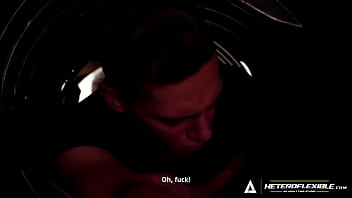 Preview 2 of New Pron Bf - HETEROFLEXIBLE - While Benvi Is Stuck In A Vent,  Blake Wilder Sees An Opportunity To Fuck His Ass