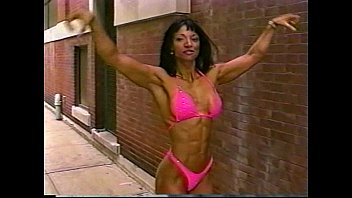 Preview 2 of Milking Lesbian Breast - Fitness Girl Showing Off Great Body Outdoors