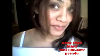 Preview 1 of Ebbwertyuio - Exotic hot Indian bitch on webcam squishes her big boobiesindianindian