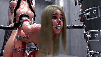 Preview 1 of Www33 - Slave Girls in Metal Bondage