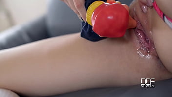 Preview 2 of Teeny Anutys - Belarus Teen Enjoys Masturbation with Smiling Puppet