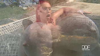 Preview 3 of Vite Carem - British Star&#039_s Natural Tits Loom Over Us At Swimming Pool