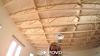 Preview 2 of Regan Bang Bus - POVD - Blonde Allie Rae gets her pink pussy fucked POV style