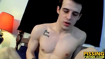 Preview 3 of England Ki Jai - Fit twink hottie Brian has a lot of piss and a lot of cum