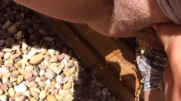 Preview 2 of Kereen Amateur O - me pissing in my back yard and in my underwear