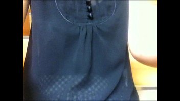 Preview 1 of Asmr Hypnosis Transgender - playing with my tits and pussy in public stairs