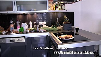 Preview 1 of Suppna Studio Dance Girls Xxxxx - Blonde Angry Stepmom Fucks Lazy Stepson&#039_s Cock