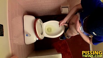 Preview 4 of Tushy New Videos - Twink boys at a party are splashing out piss into the bowl