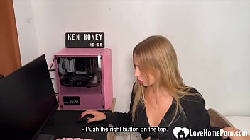 Preview 1 of Uncomfortable Sister - Hot Russian babe devours my hard cock