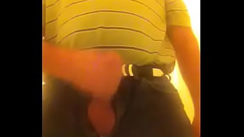 Preview 2 of Pom Asia Abg - Jerking off in hotel men&#039_s room