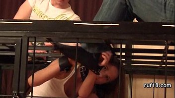 Preview 3 of 2 I4d He - cute teen with tied hands loses her ball gag to take dick in her mouth