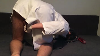 Preview 1 of C G Bilaspur - doctor rimming himself and cumming hard with his small dick