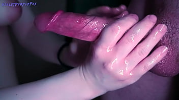 Preview 3 of Sahin Sex Porn - A bitch in a mask loves to jerk off dick with oil
