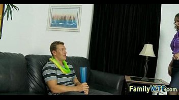 Preview 2 of Big Boobed Teen Ride Cock - step Mom and daughter threesome 0328