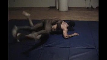 Preview 1 of Iran Sexxxy - blk naked wrestling frontal assualt