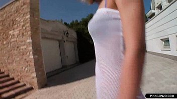 Preview 2 of Kovalam Mms Sex - Erotic blonde masturbating her hungry cunt outdoor