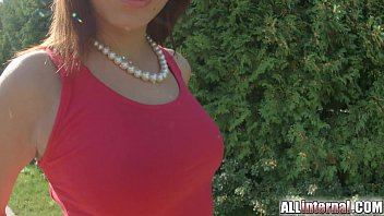 Preview 1 of Video China Xxx - All Internal Hanna Sweet shows off her sexy figure outside