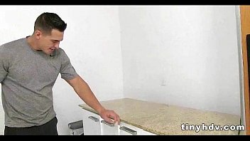 Preview 2 of Jabarjast Sax Video - Teenie tiny girl fucked silly Sam Summers 1 91