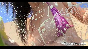 Preview 2 of Rebecca Linares Double - Sexy teen pussy fucked Skyla Shy 2  71