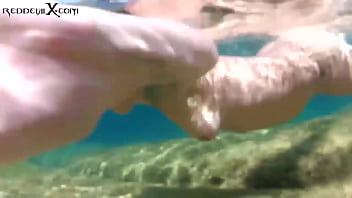Preview 2 of Monkey Business - Underwater blowjob by a big ass girl - Lulu