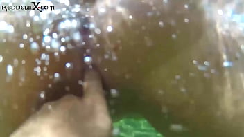 Preview 3 of Monkey Business - Underwater blowjob by a big ass girl - Lulu