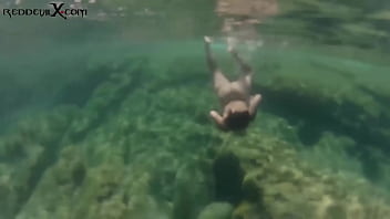 Preview 1 of Monkey Business - Underwater blowjob by a big ass girl - Lulu