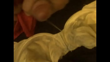 Preview 3 of Ebonies Pissing - cum on bra ex girlfriend