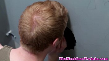 Preview 2 of Anorexic Girl Porn - Silas Gray bareback fucked through gloryhole