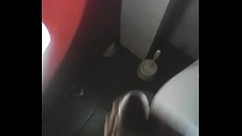 Preview 2 of Big Boob Mom On Phone - nice cumshot,  masturbation in toilet