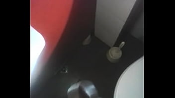 Preview 1 of Big Boob Mom On Phone - nice cumshot,  masturbation in toilet