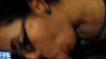 Preview 2 of El Sen Nino - Girl with Glasses Getting a Facial Cumshot