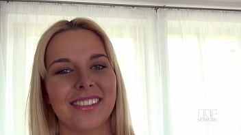 Preview 2 of Mom Chubby Japanse - Tall Czech Blonde Babe Teases in Lingerie And Naked