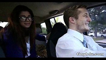 Preview 3 of Hard Force Mis - Nerdy teen with glasses gets nailed 7 91